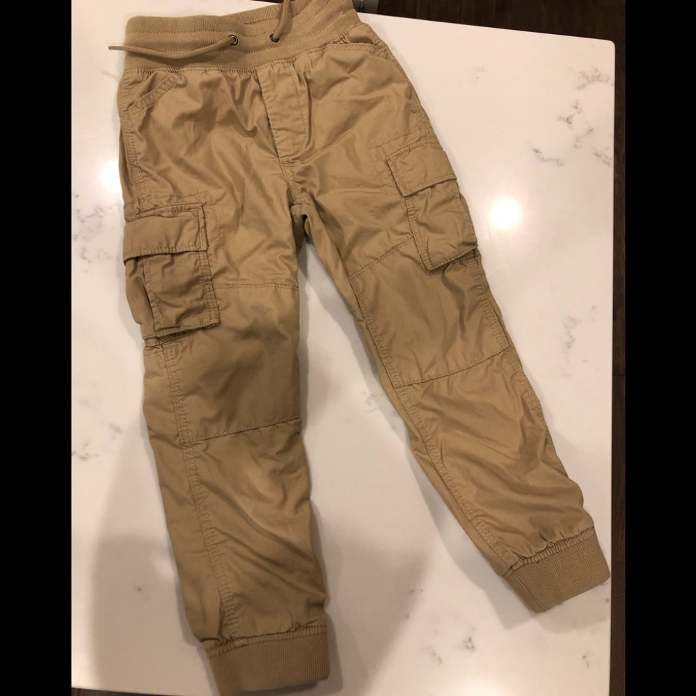 Cargo lined gap trousers